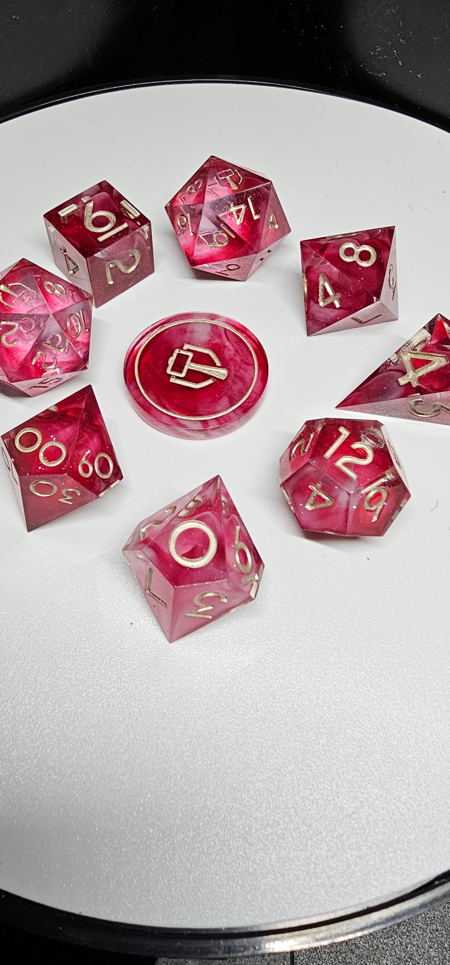 Blood of the Mountain 9-Piece Polyheadral Dice Set