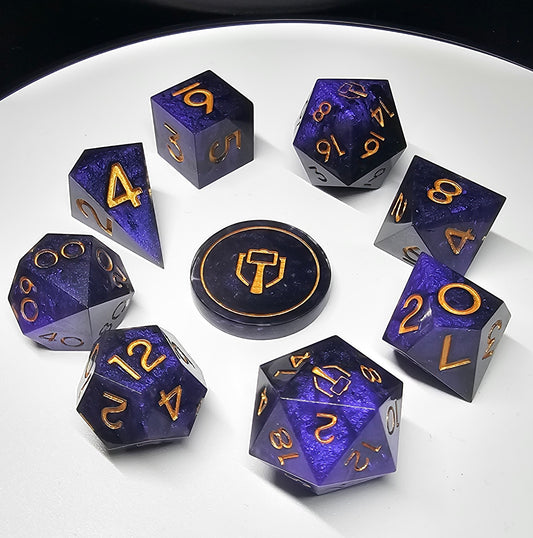 Pre Order Shadowhoney Shar 9-Piece Polyheadral Dice Set