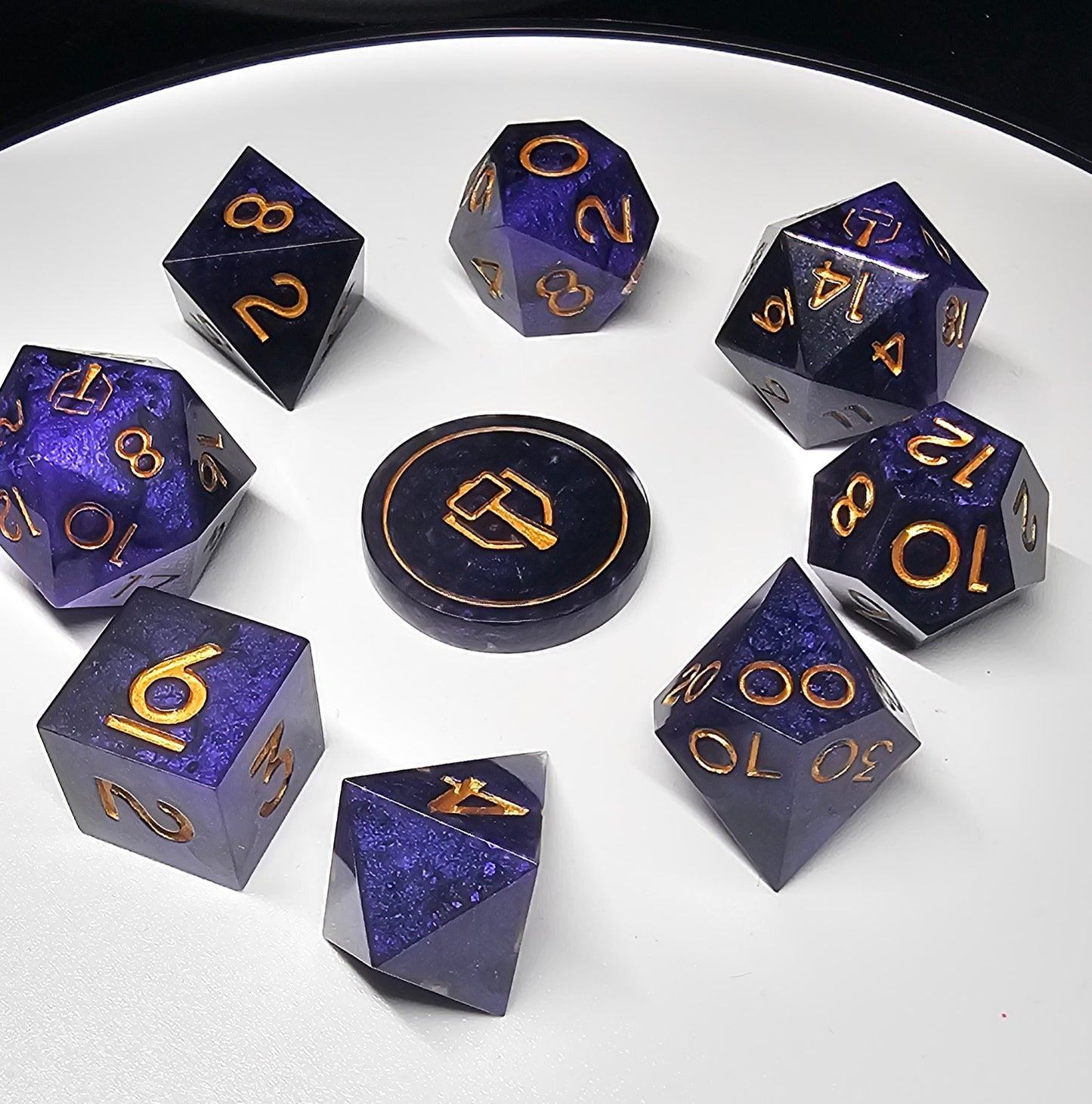 Pre Order Shadowhoney Shar 9-Piece Polyheadral Dice Set