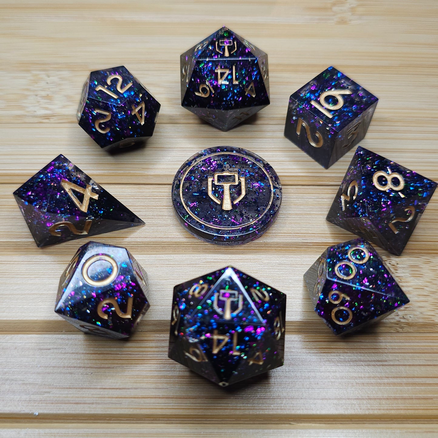 Arcane Dreams Handmade 9 Piece Dice Set