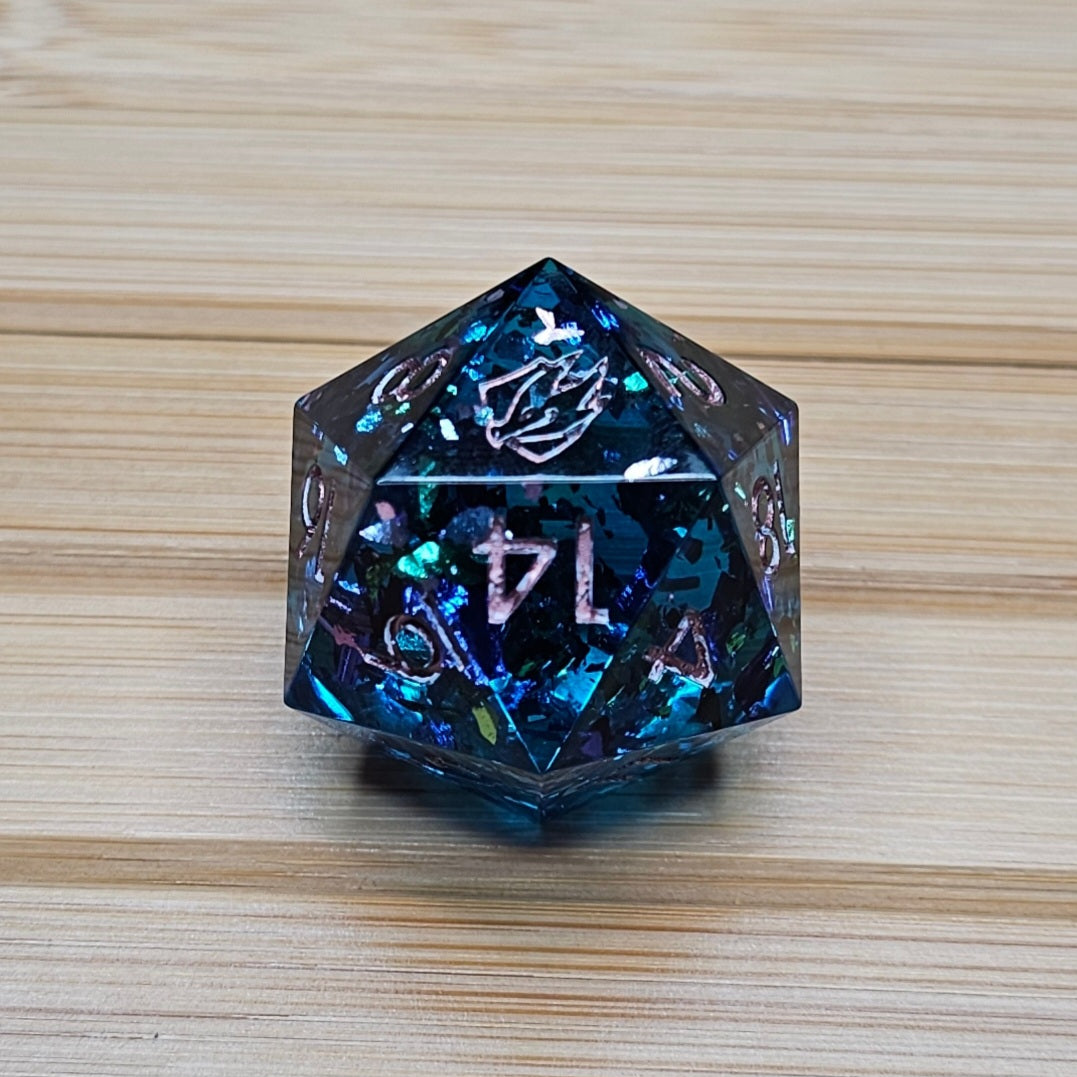 Ocean Wind Handmade Chonk D20