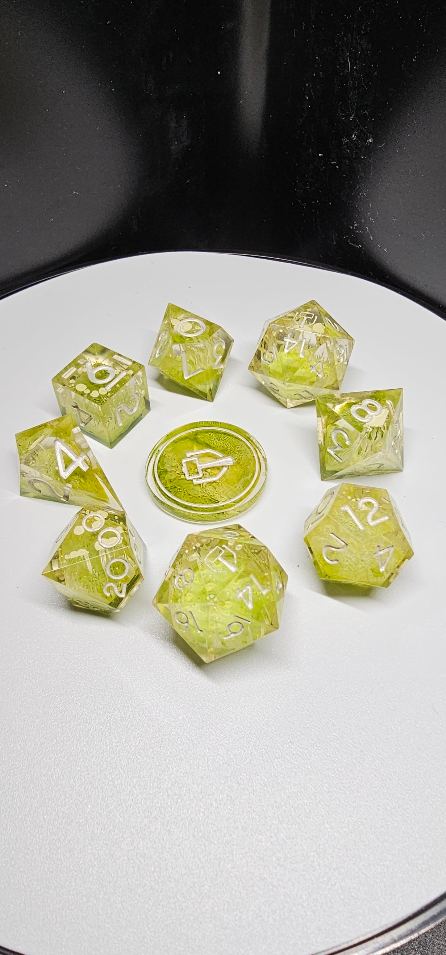 Elven Cave Moss 9-Piece Polyheadral Dice Set