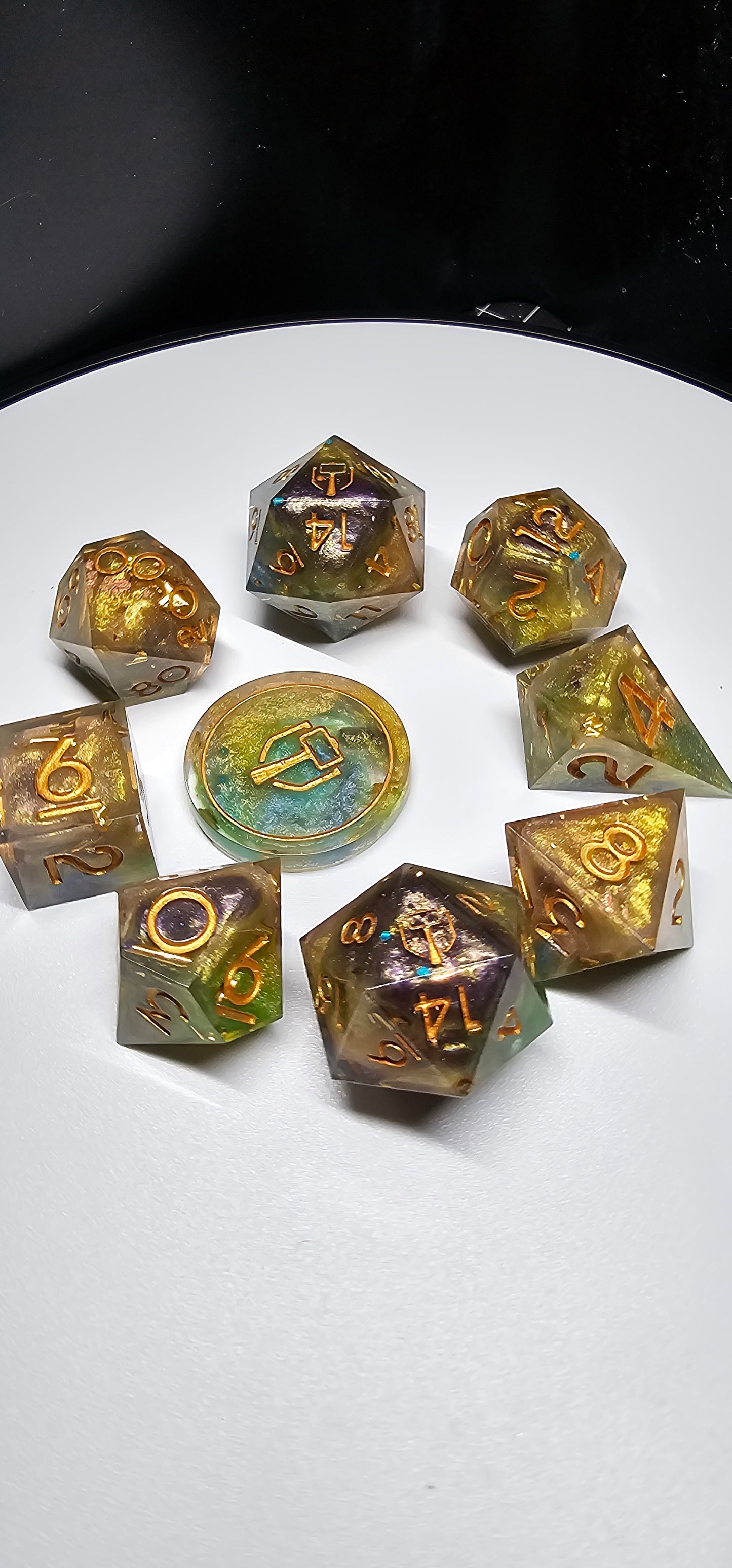 Southwood Coast 9-Piece Polyheadral Dice Set